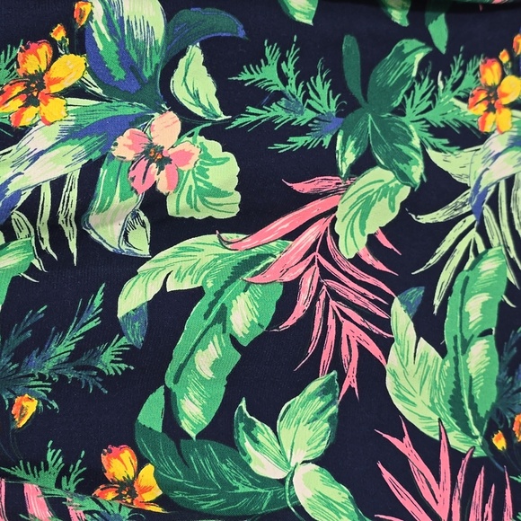 {LOFT} Fluid Wide Leg Pants in Botanical Print - Size XL - Picture 10 of 13